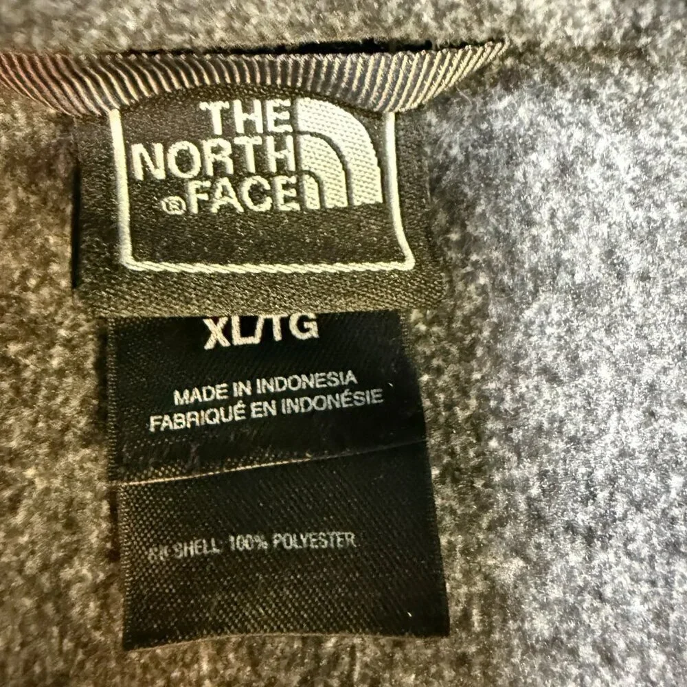 The North Face‎ Men's Full Zip Fleece Jacket XL Gray Fall 2008 EUC